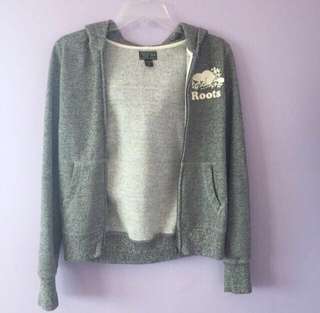 Grey Roots Zip Up Hoodie