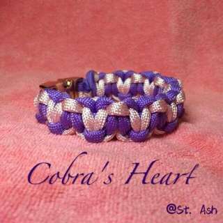 Paracord Bracelet - Cobra's Heart