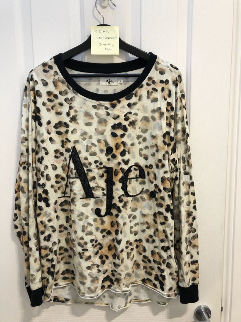 aje leopard dress