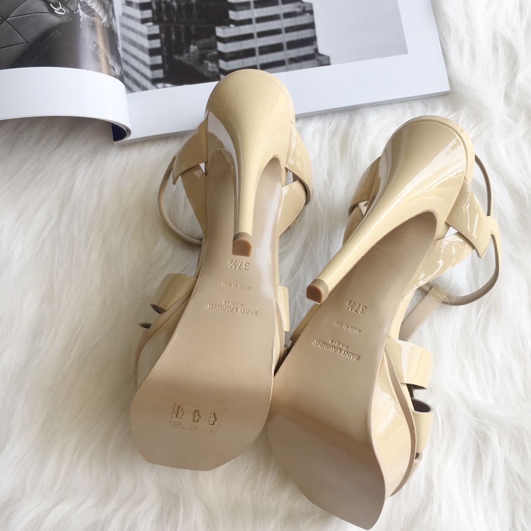 Saint laurent heels nude best sale