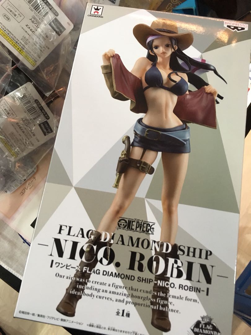 Collectibles Banpresto One Piece Flag Diamond Ship Nico Robin Figure Official Japan Import Japanese Anime Collectibles