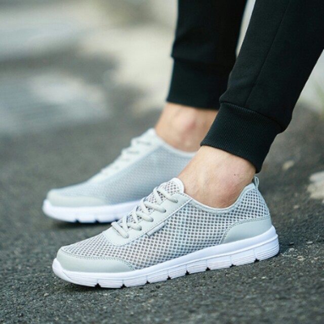 Brand Fashion Casual Men Shoes Summer Mesh Male Shoes Cheap Flats