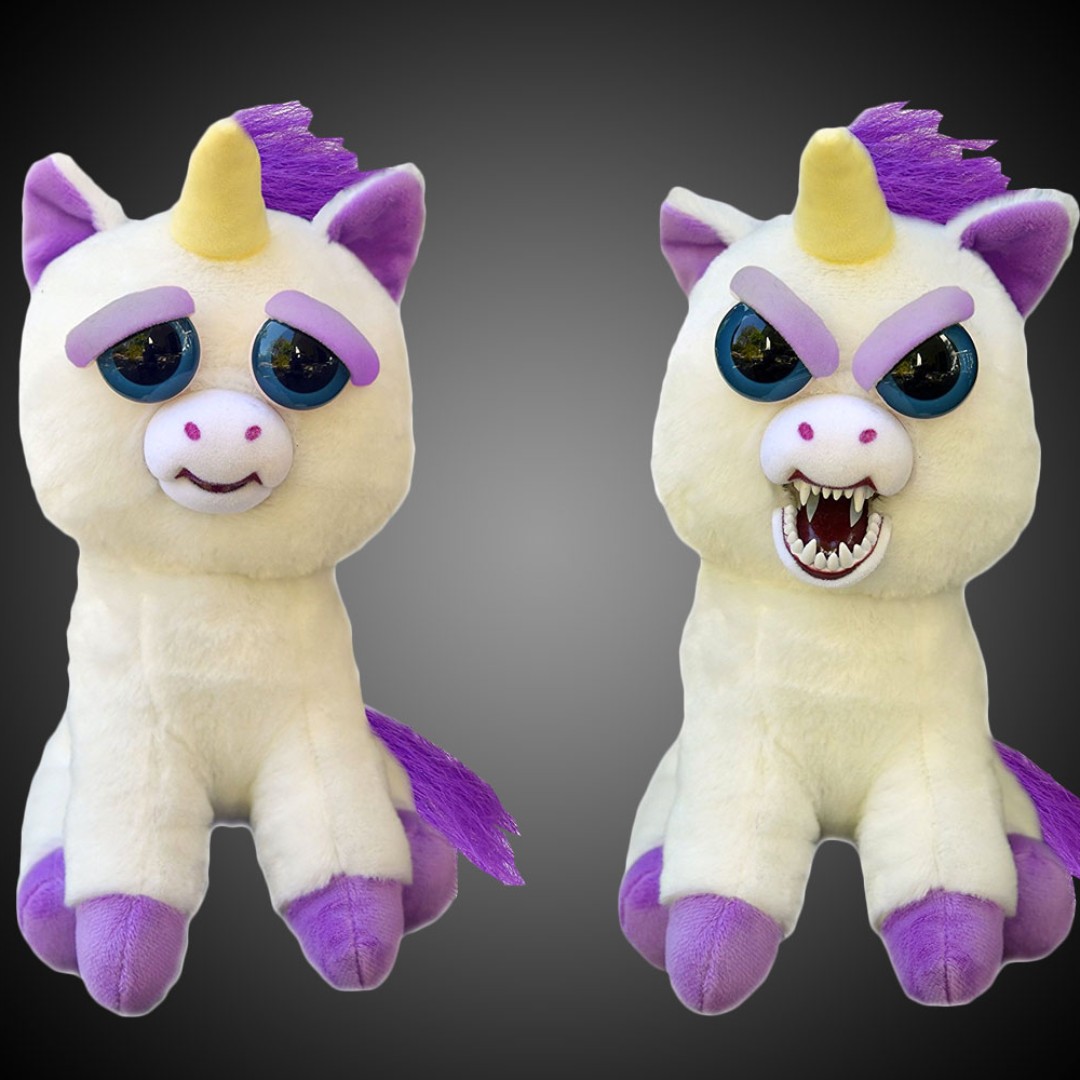 angry stuffed unicorn