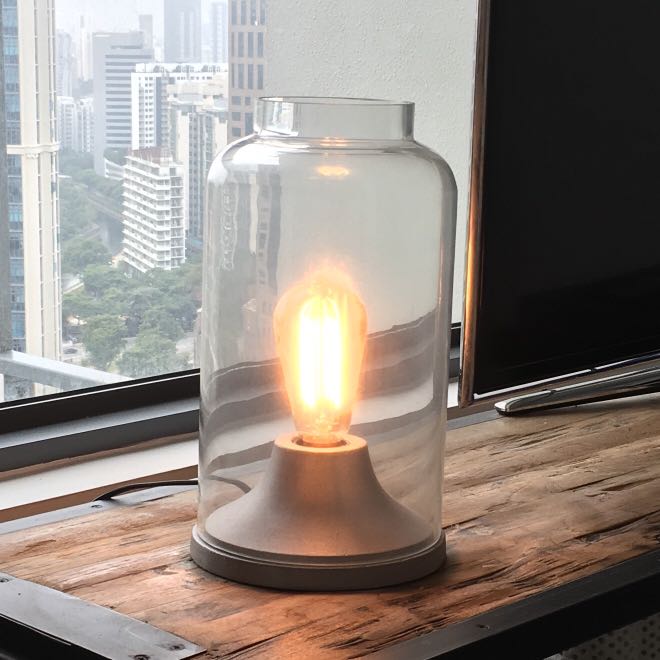 Cb2 cloche table lamp top