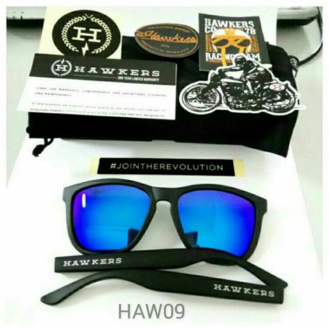 Hawkers Frame Black Matte Lens Blue Revo Polarize, Men's Fashion, Watches   Accessories, Sunglasses  Eyewear on Carousell
