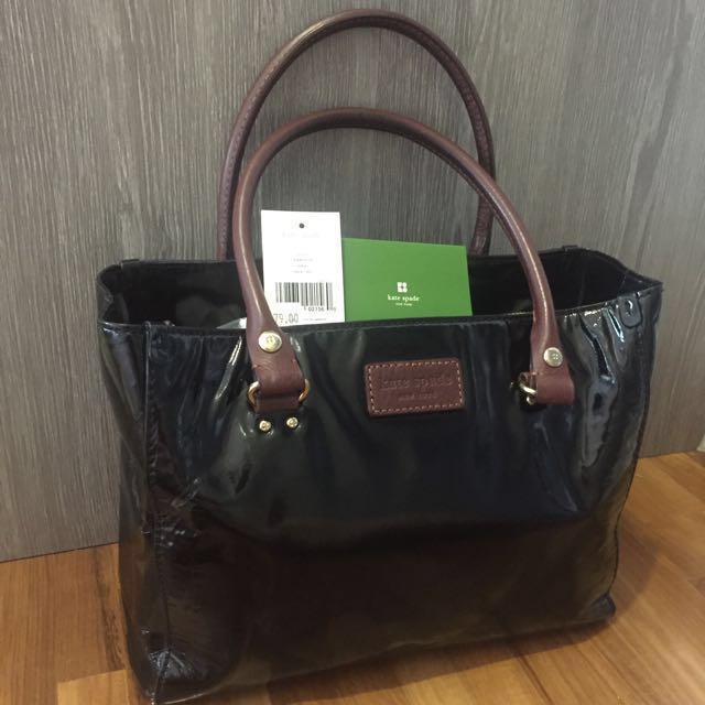 Kate Spade Black Patent Leather Handbag Tote Bag Bilbao Kate Spade Black Patent Leather Handbag Tote Bag Bilbao Quinn Women S Fashion Bags Wallets On Carou