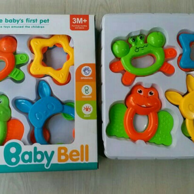 Mainan Baby Bell Hand Misic Toys 4 Pcs Dalam 1 Box Bayi Anak Mainan Baby Walker Di Carousell