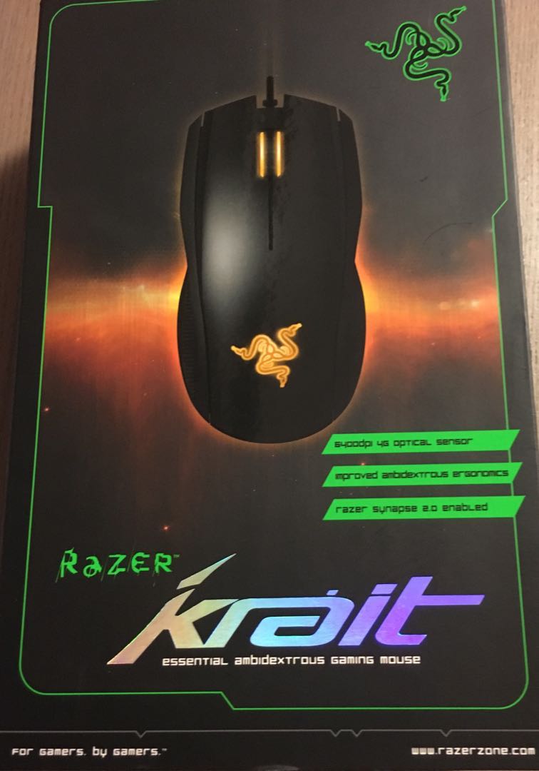 Original Krait Razer Razer Krait 6400 Ambidextrous High Precision 4G Optical Sensor Gaming ...