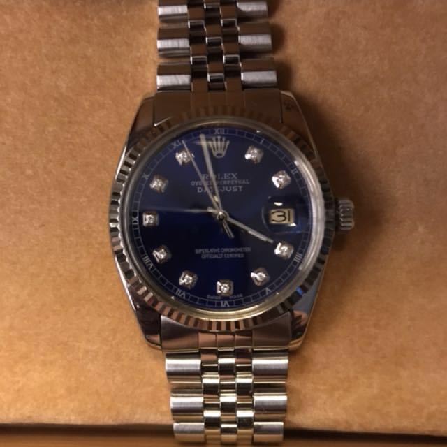 Rolex Datejust 16014 Blue Custom 