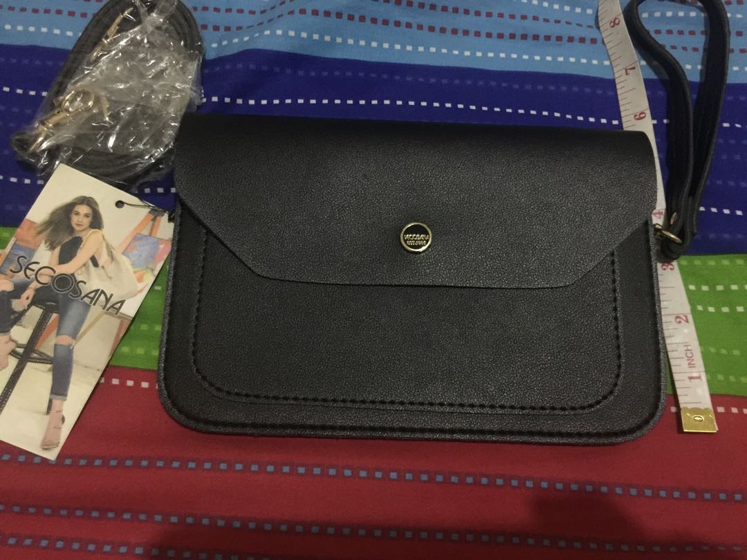 Secosana Black Sling Bag Women s Fashion Bags Wallets Cross