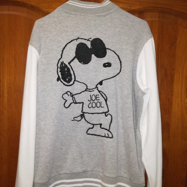 Snoopy peanuts varsity baseball jacket, Women's Fashion, Coats, Jackets