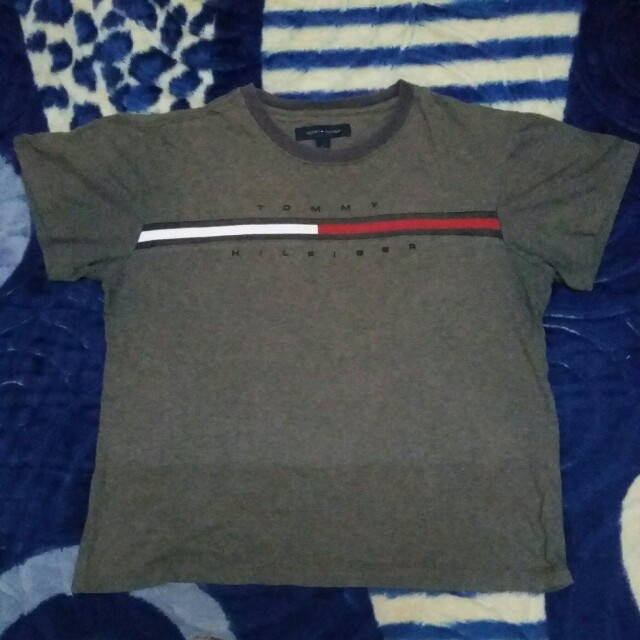 tommy hilfiger dark green shirt