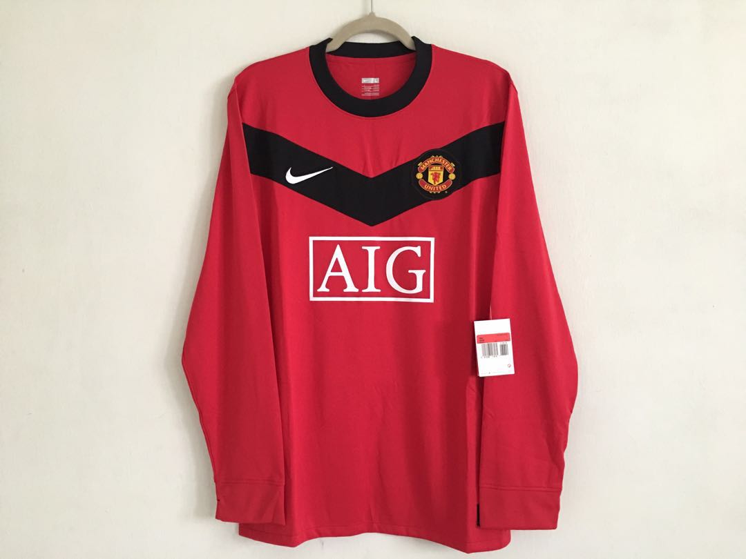 09 10 Manchester United Player Issued Shirt L S Sports Sports Apparel On Carousell