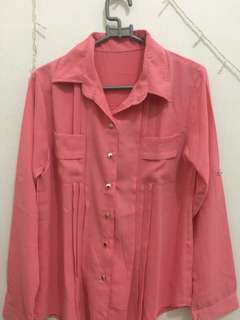 KEMEJA PINK ♥️