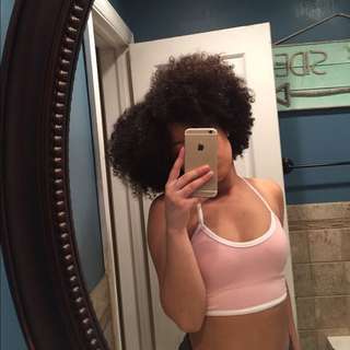 Pink Crop Tank Top