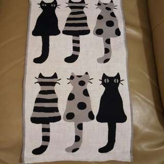 貓貓圖案毛巾3條Towel