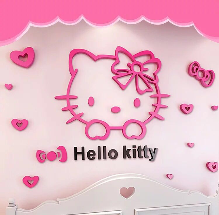 Wallpaper Hello Kitty Pink 3d wallpaper hello kitty pink 3d