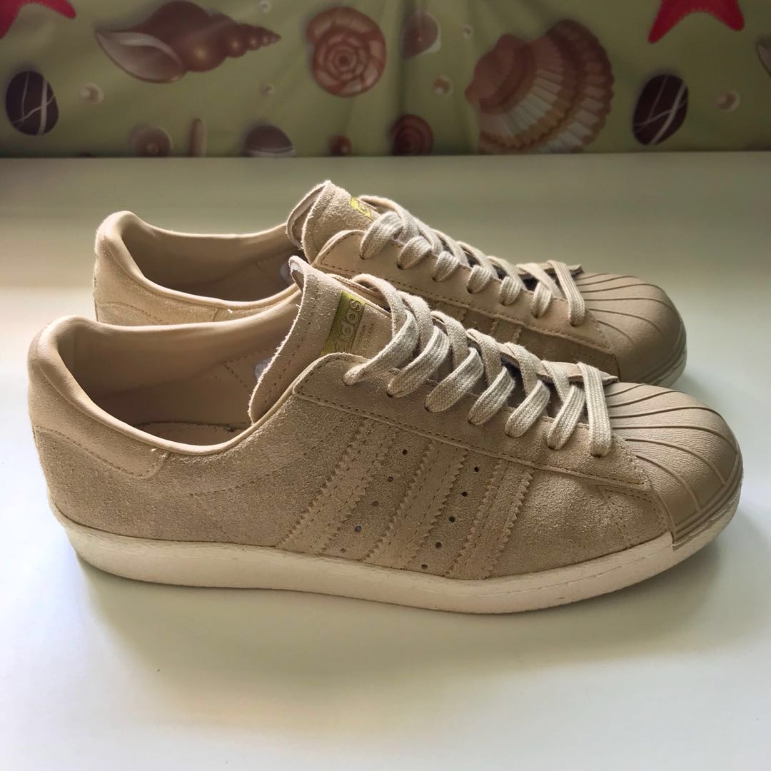 Adidas Superstar Beige, Men's Fashion, Footwear, Sneakers on Carousell