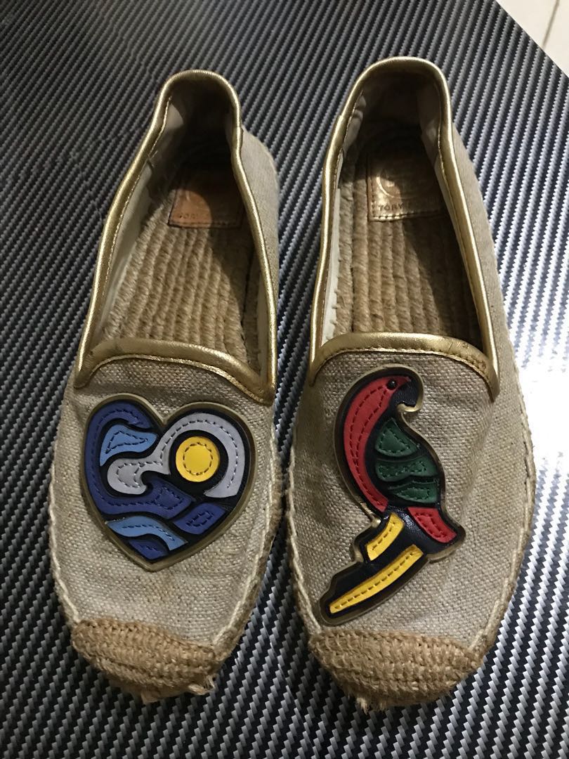 Tory burch parrot sales espadrille
