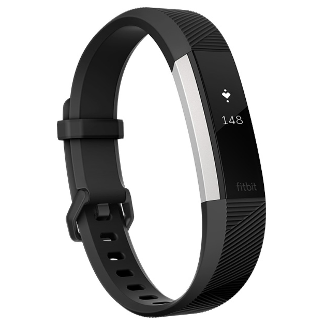 USED Fitbit Alta HR (L Size, Black Band 