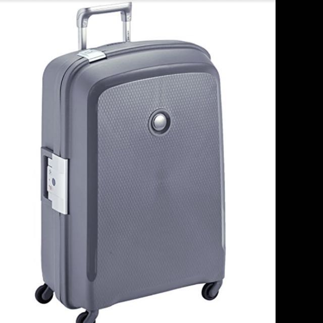 Delsey grey hard shell suitcase store