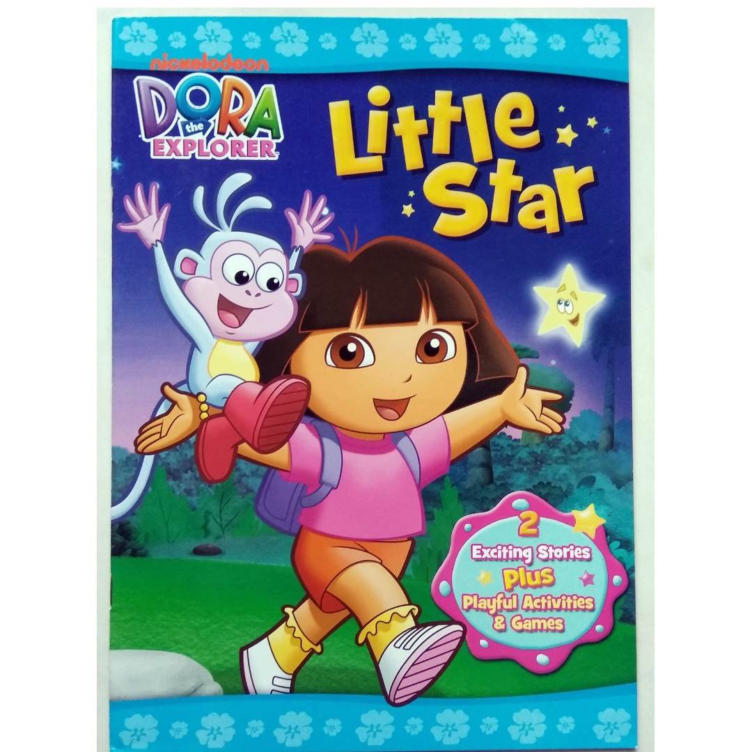 Dora The Explorer Activity and Story Book - Little Star, Hobbies & Toys ...