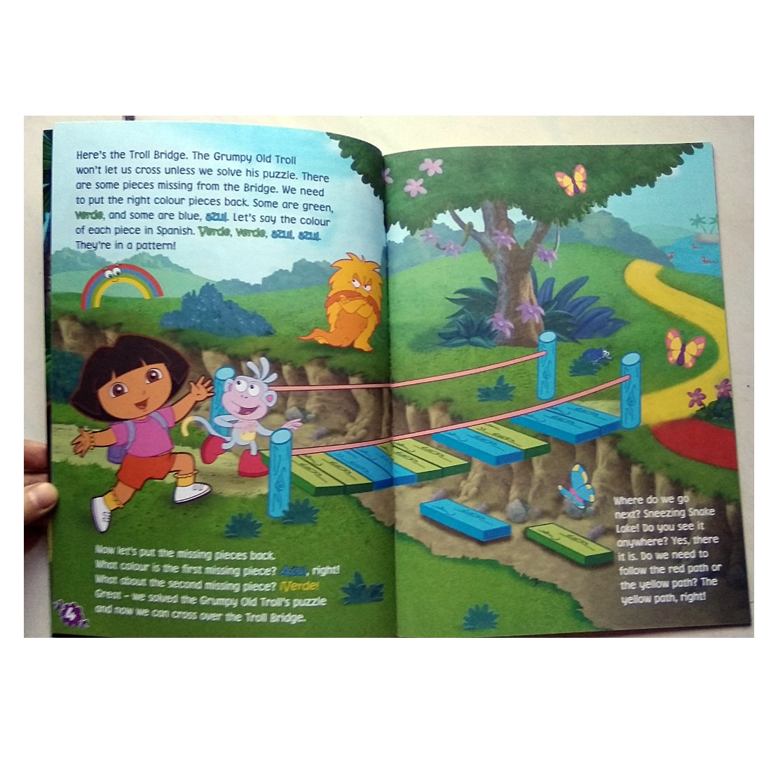 Dora The Explorer Activity And Story Book The Shy Rainbow Hobbies | My ...