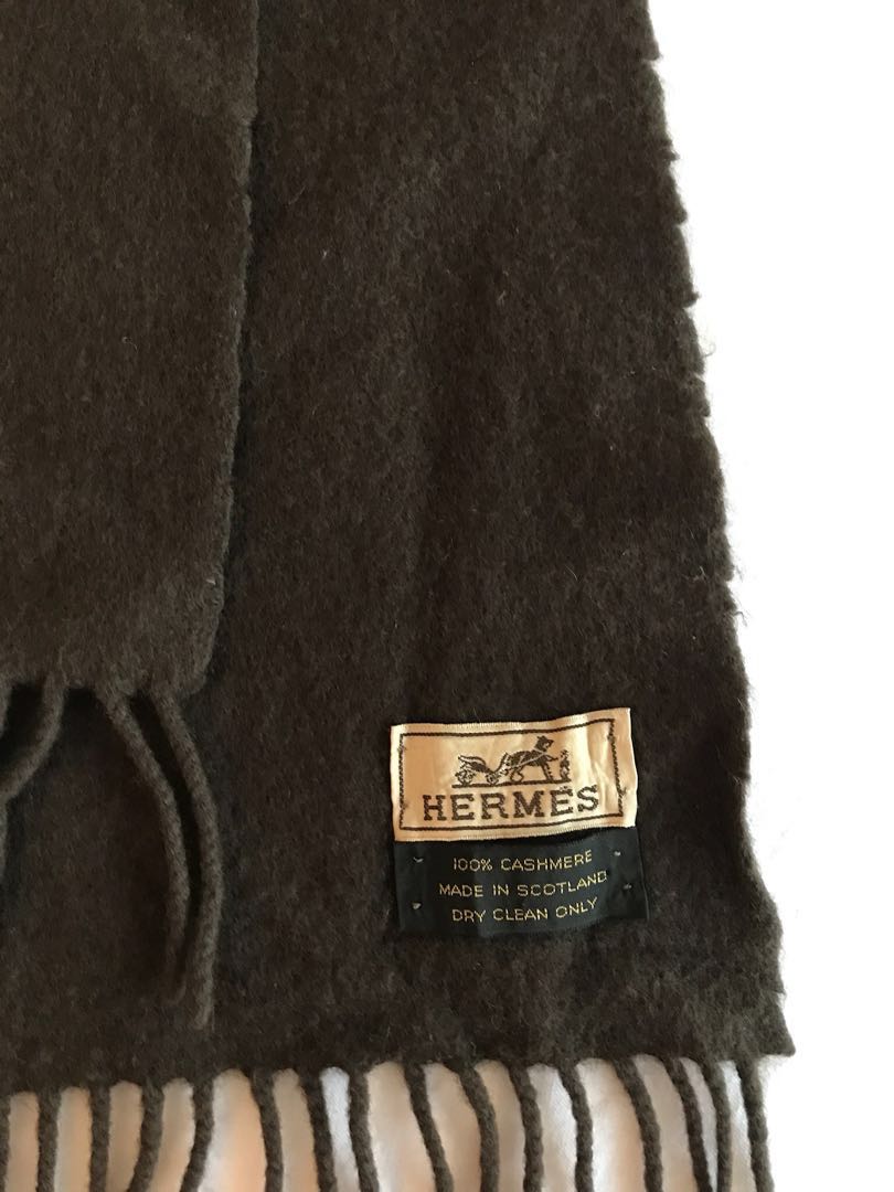 Hermes 100 Cashmere Winter Scarf Men S Fashion Accessories On