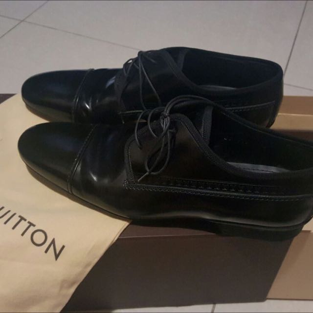 louis vuitton mens black shoes