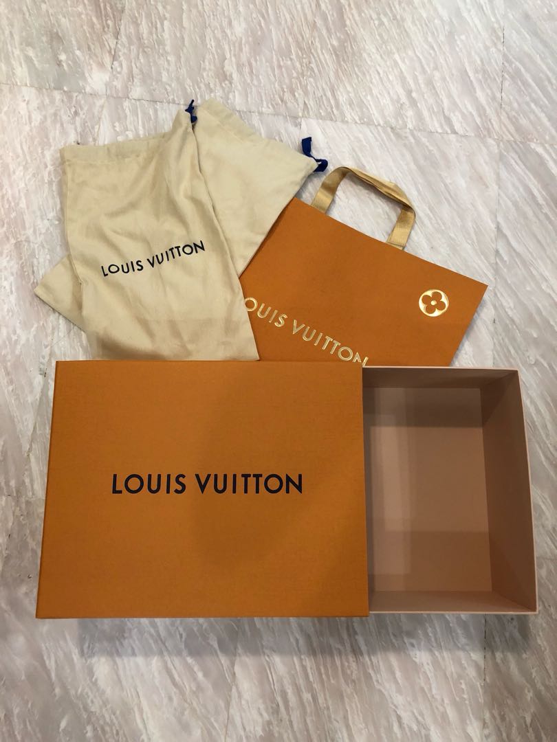 Louis Vuitton shoe box shoe bag paper bag