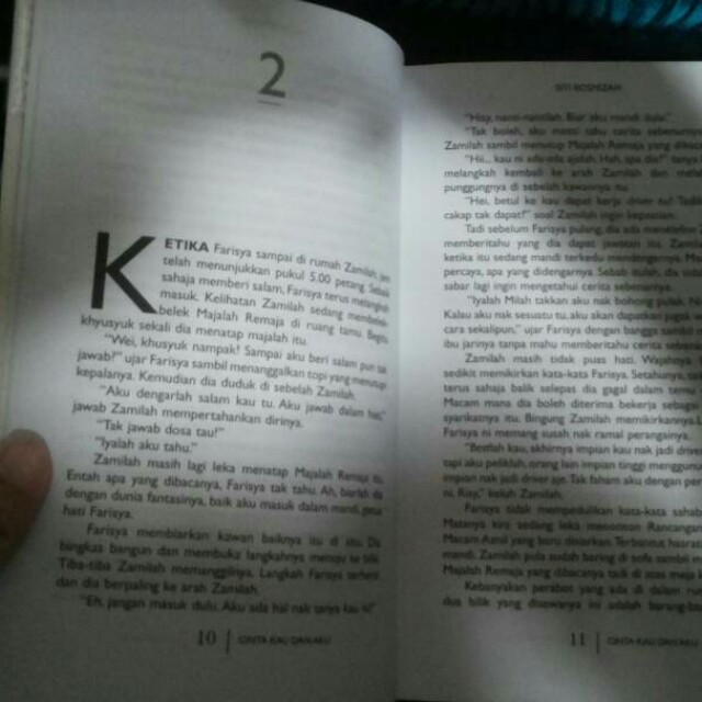 Malay Novel Cinta Kau Dan Aku Hobbies Toys Books Magazines Fiction Non Fiction On Carousell