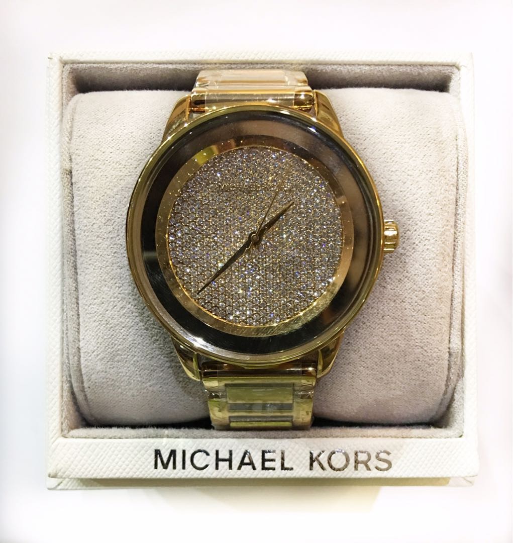 michael kors watch bling