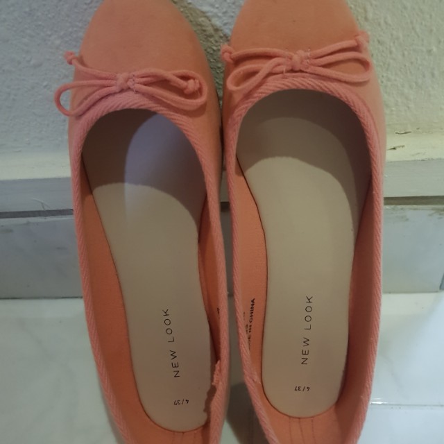 peach shoes new look