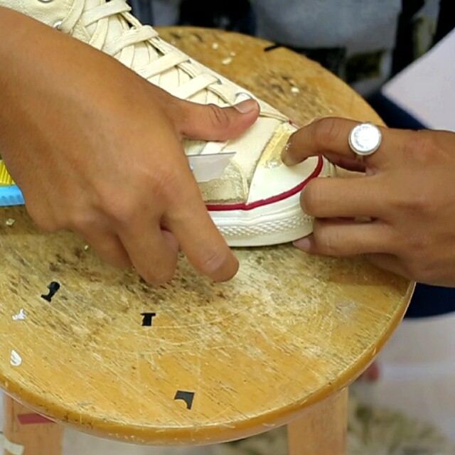 RESTORATION VTG CONVERSE CRACK HARD EXPIRED TOES