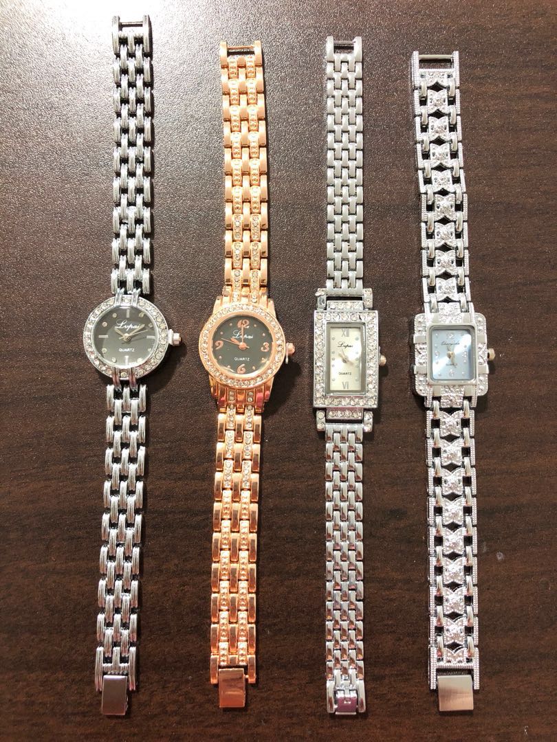 Chain strap top watches for ladies