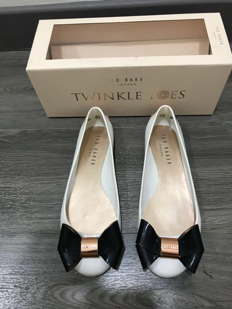 TED BAKER FAIYTE LARGE BOW WOMEN S JELLY PUMPS