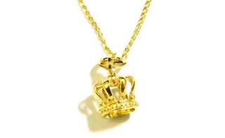 9 carat Yellow Gold Crown Necklace