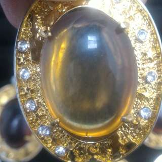 Katilayu amber (clean& clear) + Titanium Necklace