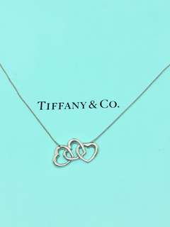 Tiffany 相連愛心純銀項鍊