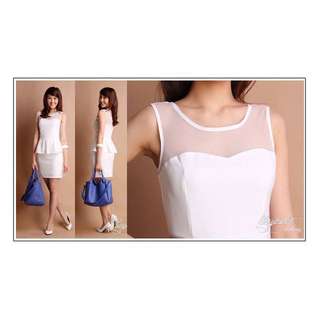 BNIB LilyPirates Be My Sweetheart Dress (White, Size S) (OOS on website)