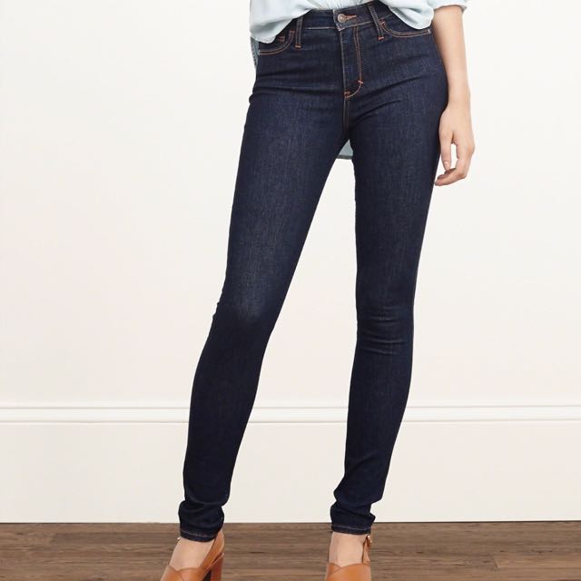 abercrombie and fitch high waisted jeans
