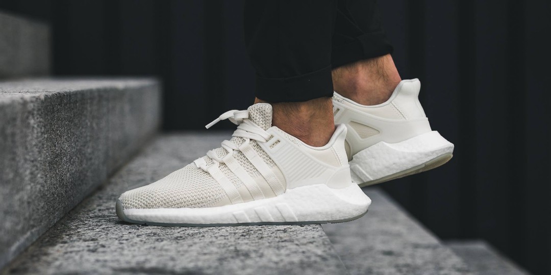 Adidas EQT 93/17 Cream Off White - Gum sole, Men's Fashion, Footwear,  Sneakers on Carousell