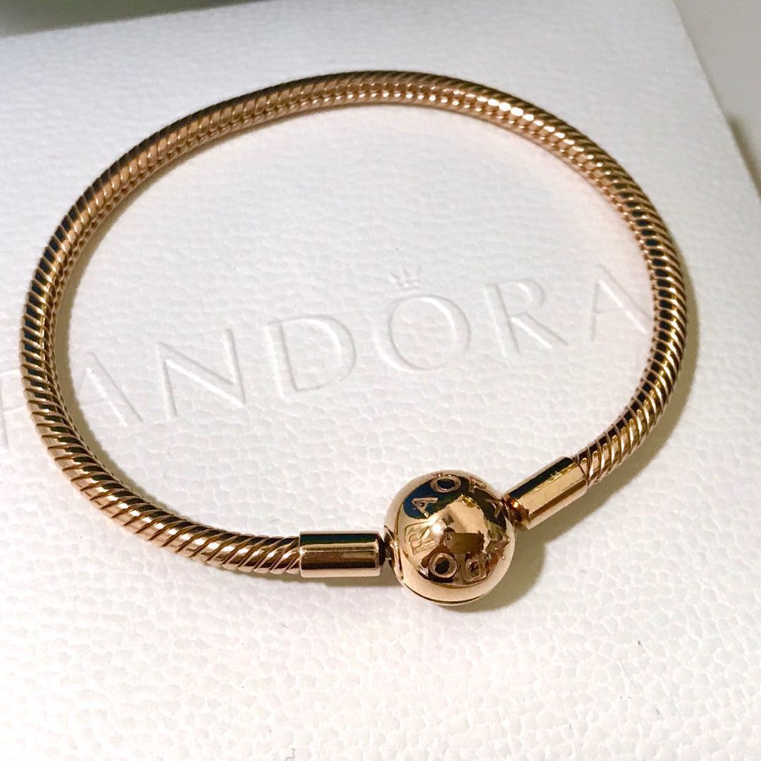 Gold pandora bracelet top sale