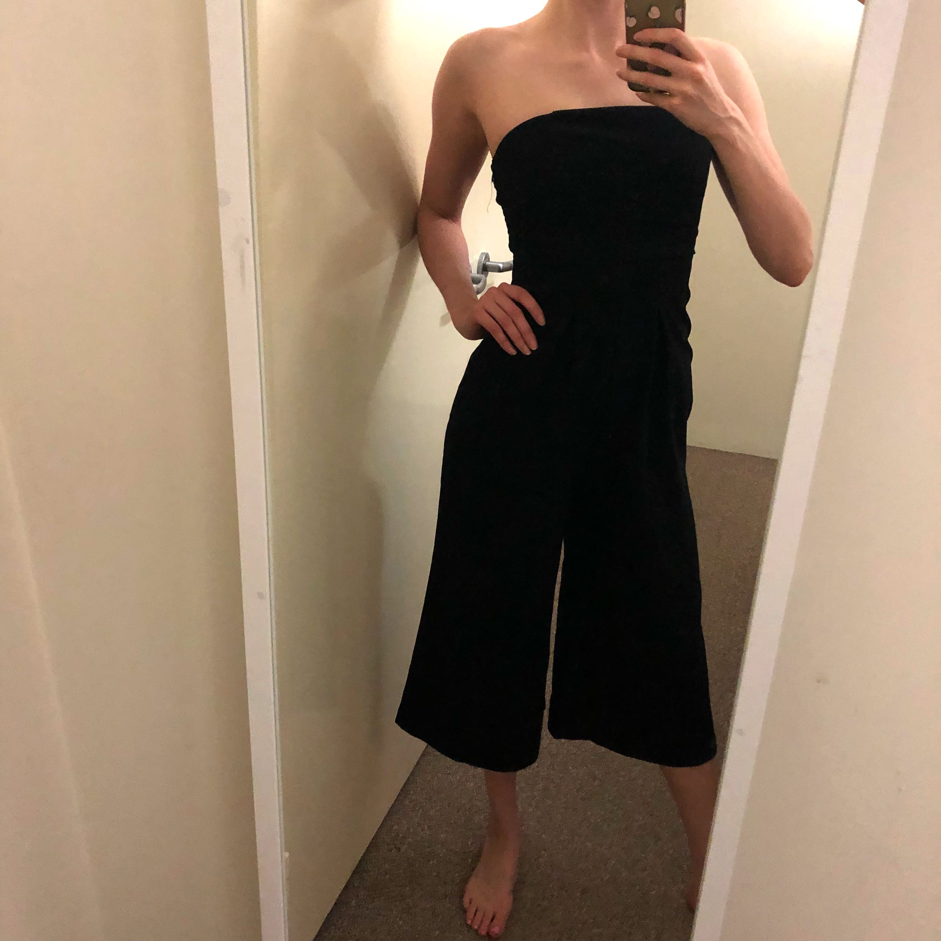 black strapless jumpsuit australia