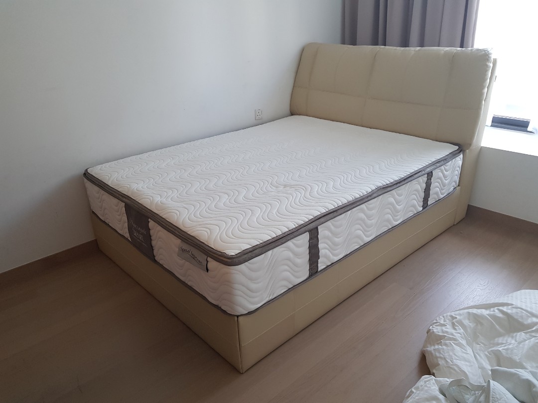 Cellini Queen Bedframe With Mattress Furniture Beds Mattresses