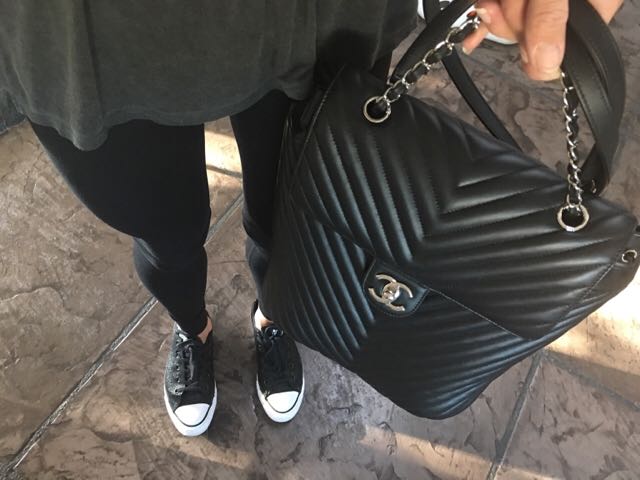 Chanel urban spirit top backpack chevron