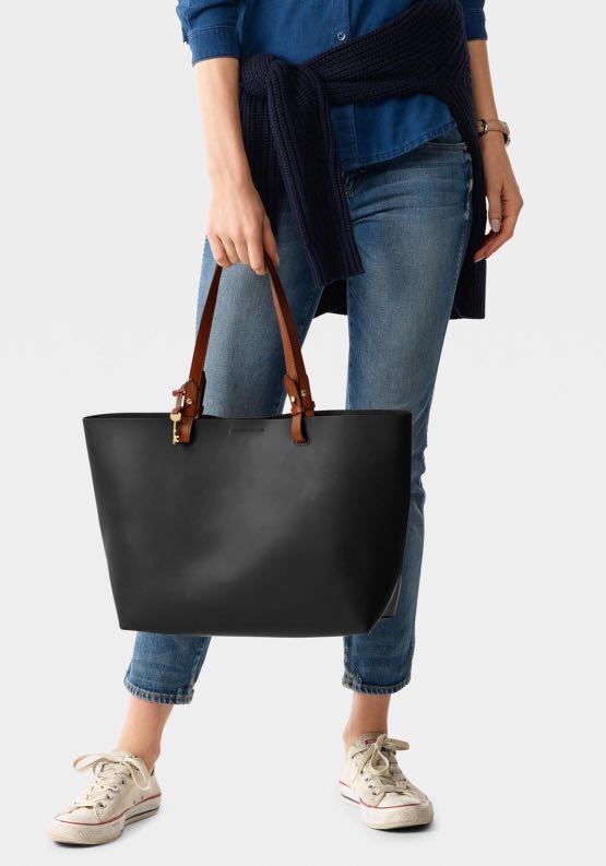 Fossil rachel tote black new arrivals