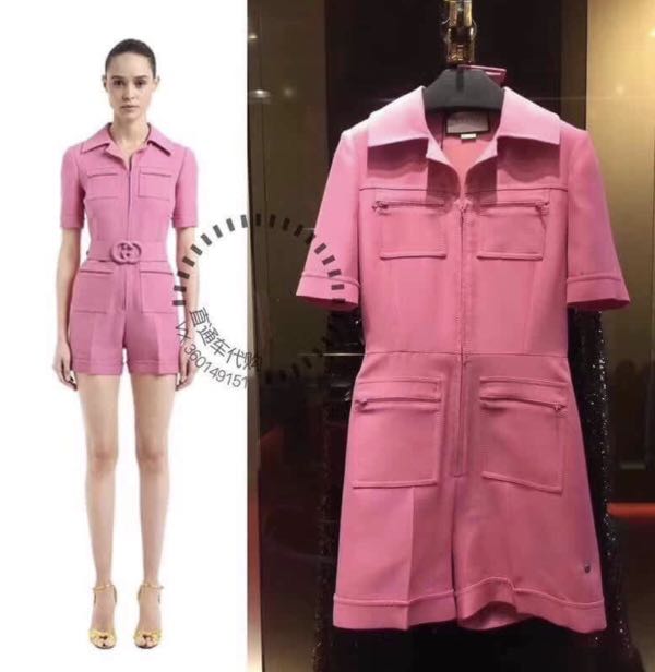pink gucci jumpsuit