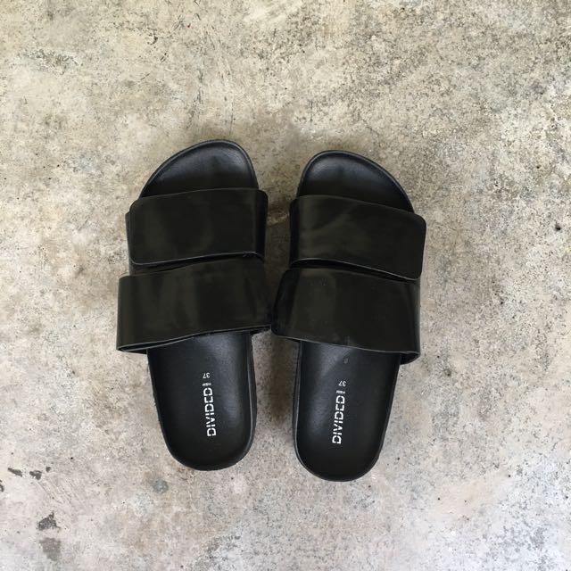 H\u0026M Velcro Sliders / Sandals, Women's 