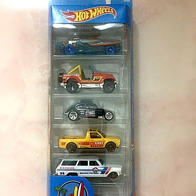 hot wheels surf's up 5 pack